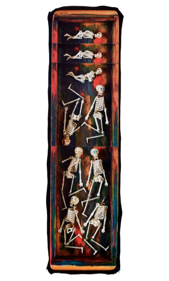 Doug Clark, Painted Box, 1987, photographie couleur, tirage chromogène, 100 x 30 cm.